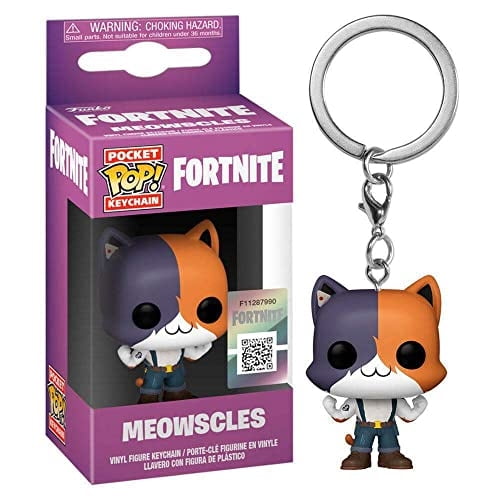 Funko Pop! Llavero: Fortnite Meowscles Multicolor, pulgadas