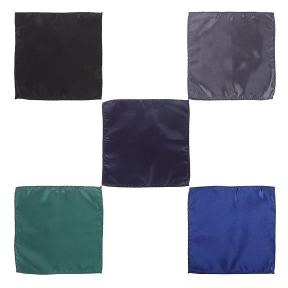 Homoyoyo 5Pcs Cotton Handkerchiefs for Men Assorted Colors Classic Pocket for Wedding Suits