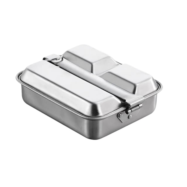 Portador de comida para Picnic, fiambrera para acampar, fiambrera para Picnic al aire libre, fiambrera de acero inoxidable para acampar al aire libre,
