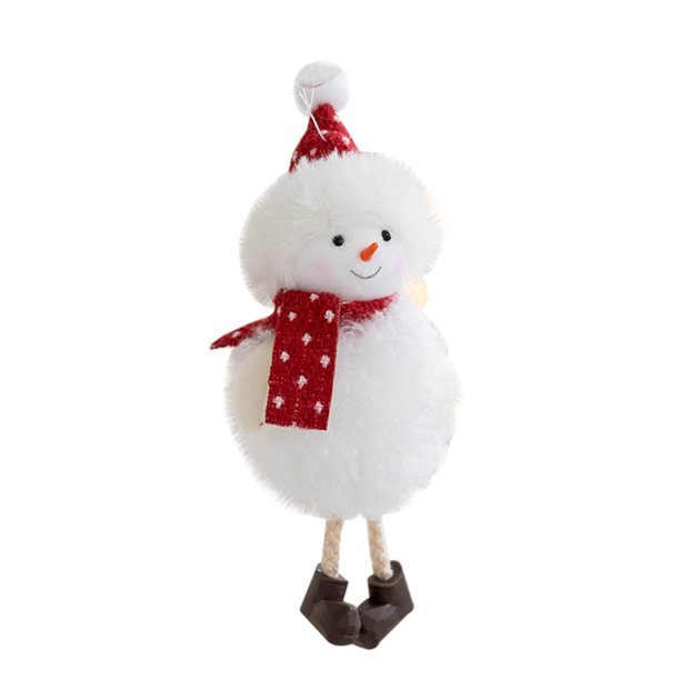 Noel Muñeco De Nieve Ángel Muñeca Colgante De Felpa Mini Muñeca Árbol De Navidad Fiesta En Casa Decoración Regalo sonducket HA041427-02