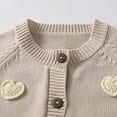 thumbnail image 5 of Liyamei Girls Knit Cardigan Sweater Handmade Heart Design Casual Spring Fall Winter Top Outerwear For Toddler Kids Soft Comfortable For 1 12 Year Old Girls Girls Tops Size 7-8 Years, 5 of 5