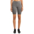 thumbnail image 2 of Athletic Works Womens Mid Rise 9" Bike Short, 2 Pack, 2 of 5