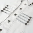 thumbnail image 4 of Fgnfyis Jackets for Men Tuxedo Gentleman Tailcoat Gothic Trench Frock Outfit Coat Performance Winter Coats for Men White XL, 4 of 8