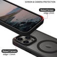 thumbnail image 2 of Solennerer for iPhone 12 Pro Max Case, iPhone 12 Pro Max Magnetic Phone Case Compatible with MagSafe, Translucent Matte Shockproof Anti-Fingerprint Phone Slim Case for iPhone 12 Pro Max 6.7", Black, 2 of 9