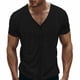 thumbnail image 1 of Blusas y camisas de manga corta con cuello en V para hombre, moda de ocio, ventilación, color sólido, botones, cuello en V, manga corta, abrigo de poliéster para hombre, 1 of 8