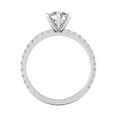 thumbnail image 4 of Certified 1.25 Carat TW Round Natural Diamond Engagement Rings in 14k White Gold, 4 of 5