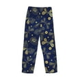 thumbnail image 3 of Haiem Vintage Golden Butterfly Men's Pajama Pants Ultra Lightweight Pjs Bottoms Sleepwear Bottom Pants With Pocket Drawstring-, 3 of 7