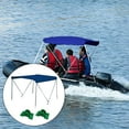 thumbnail image 6 of Inflatable Boat Canopy Kayak Awning with Support Rod Sun Protection Shelter Bimini Top Covers Boat Cover for Ship Dinghy Canoe Sailboat Canopy with Base, 6 of 8