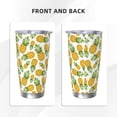 thumbnail image 3 of Honeii Pineapple Print 20OZ Car Cup, Insulated Stainless Steel Travel Mug with Lid and Straw, Keep Your Drinks Hot and Cold-Without Straw, 3 of 8
