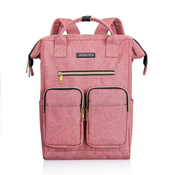Snooze dozijn labyrint Laptop Backpack, 15 Inch Business Travel Backpack, Lightweight Backpack  with Bottle Side Pockets, Backpack for Women & Men School College Students,  Pink - Walmart.com