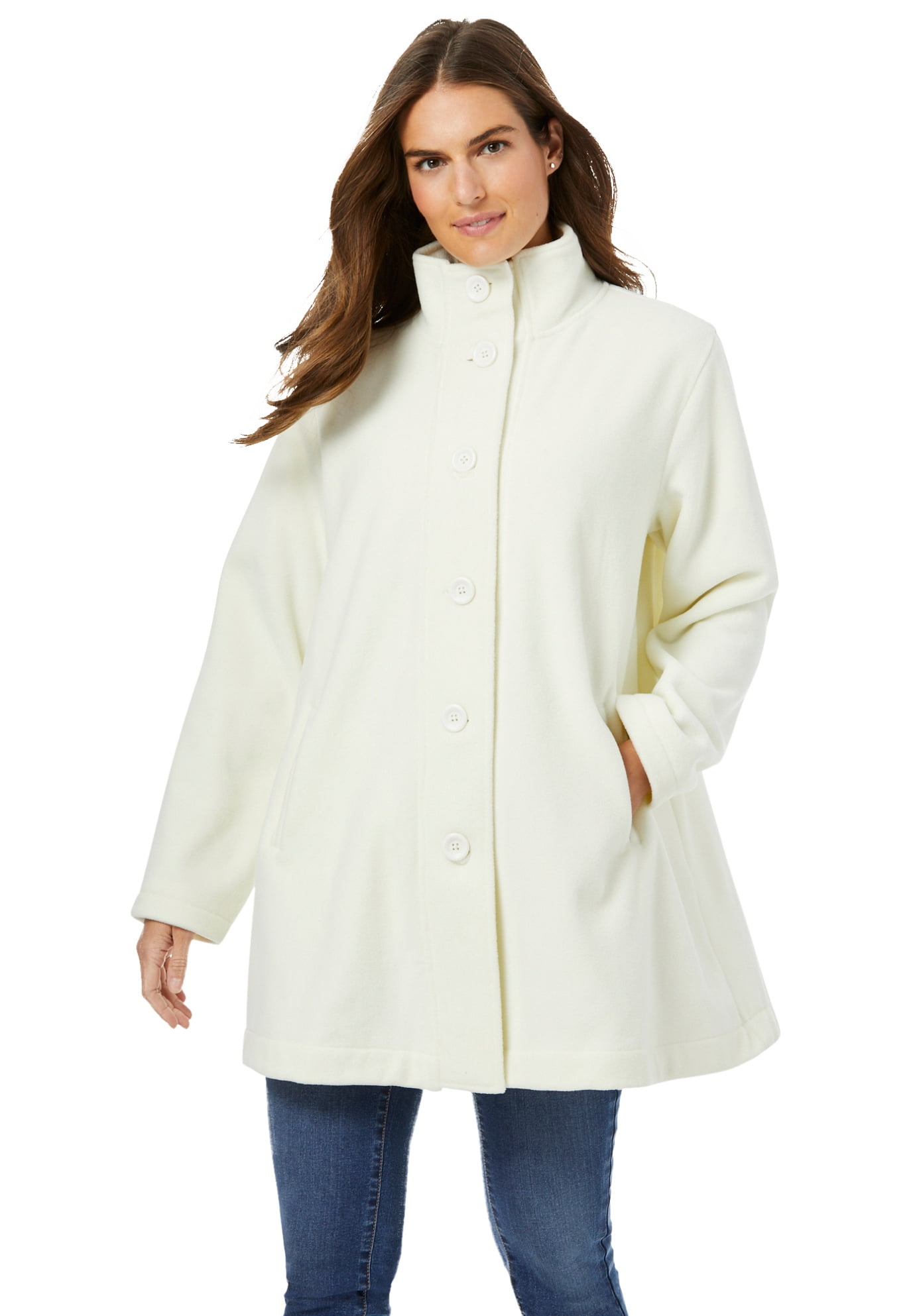 women's plus size swing coat