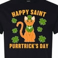thumbnail image 4 of Inktastic St. Patrick's Day Happy Saint Purrtrick's Day T-Shirt, 4 of 5