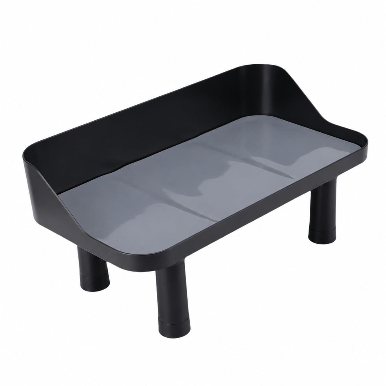 Adjustable Elevated Pet Bowl Stand for Dogs & Cats, Anti-Tip Raised Food & Water Feeding Station with Silicone Mat, Neck Protection Design, 16.73" Wide
