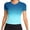 gradient blue, variant on Alove Women Yoga Shirts Sports Quick Drying Running Jogging Slim Fitness Short Sleeves Gradient T-shirt
