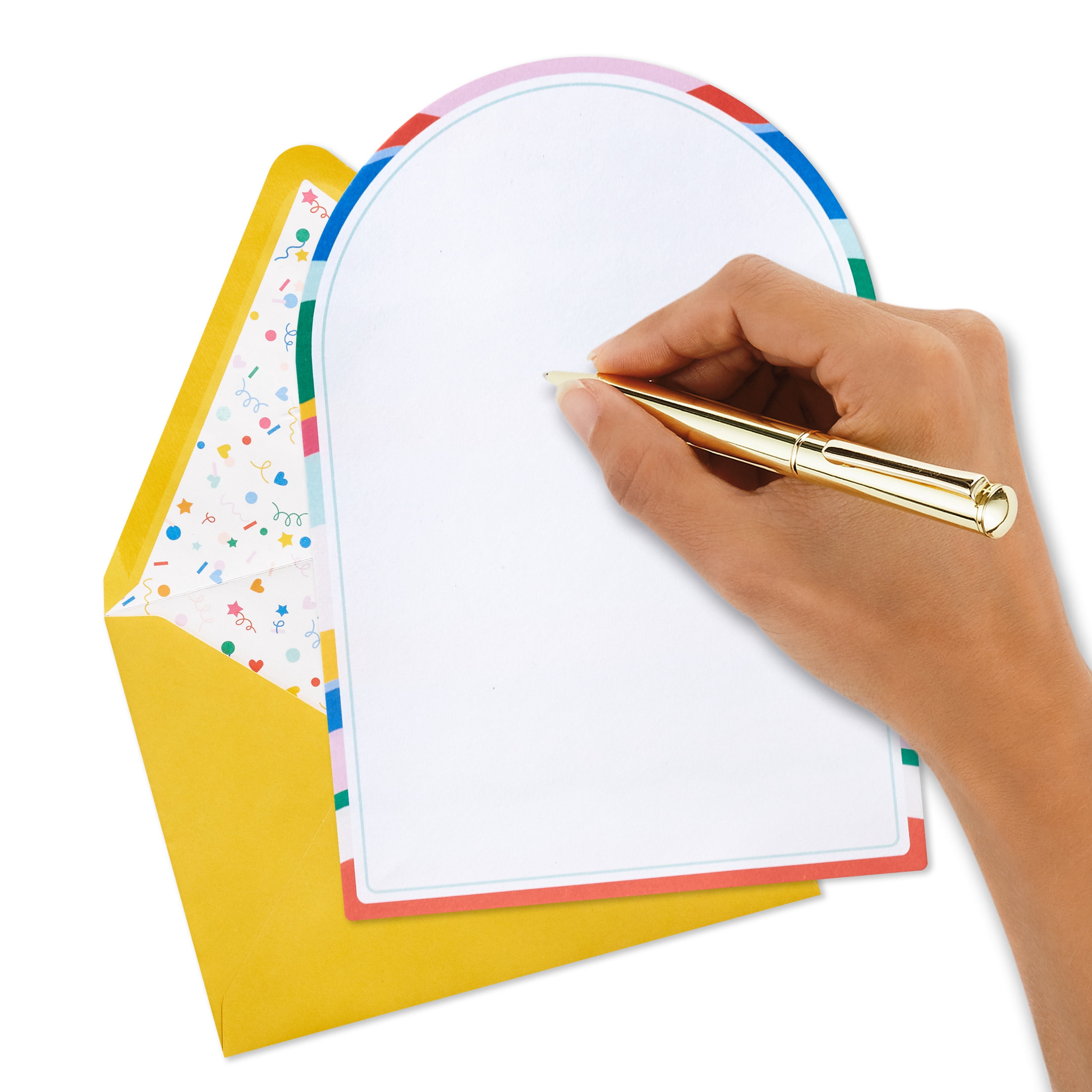 Hallmark Stationery Set (Arched Waves and Frames), 12 Count