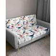 thumbnail image 3 of Colorful Birds Sofa Couch Cushion Covers Washable, Removable Stretchable Sectional Couch Covers, Sprimg Pink Flower Pastoral Branch Slipcovers for L & T Shape Sofa Furniture Protector S Size 2 pcs, 3 of 7