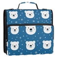 thumbnail image 5 of FORMRS Zipper Binder with Shoulder Strap 2-inch Ring 500 Sheet Capacity File Bag, Blue Polar Bear, 5 of 5