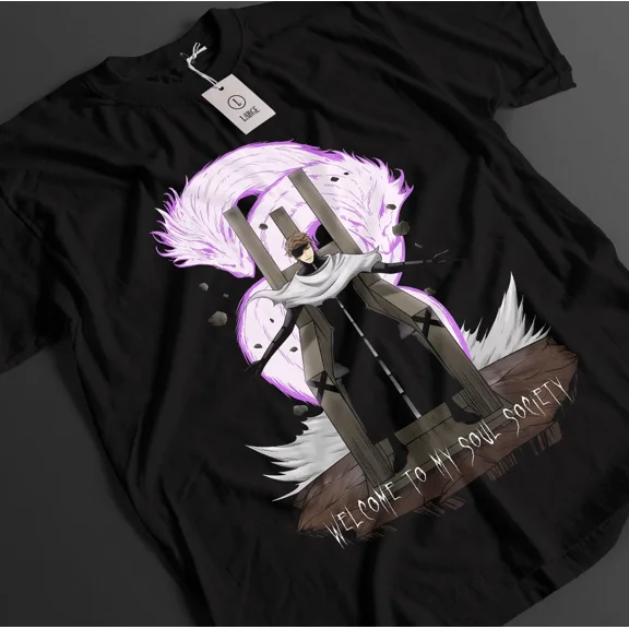 RARE Bleach Anime Shirt Aizen Tshirt Ichigo Bankai T-Shirt Yhwach Zaraki Unisex Tee