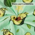 thumbnail image 3 of Cute Avocado Flannel Soft Warm Cozy Blanket for Sofa and Chair 50x60inch,Avocado Decor Stuff Accessories, 3 of 7
