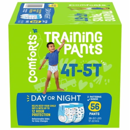 2X - Comforts Boy Training Pants 4T-5T (35 - 50 lbs) 56 count