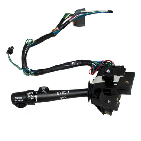 - Combination Multifunction Turn Signal Switch w/ Wiper Delay Cruise Control High Low Beam Hazard Warning fits Buick Century Regal 88963625