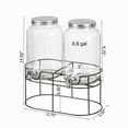 thumbnail image 6 of Basicwise 2-Pcs Versatile Glass Drink Dispenser Set with Metal Stand and Stainless Steel Spigots - Ideal for Serving Beverages, Water, Lemonade and Juice at Picnics, Camping Trips, Wedding and Parties, 6 of 10