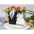 thumbnail image 5 of Caja de dulces de boda MACHAO 100 Uds. traje de novia y novio Estilo occidental, 5 of 5