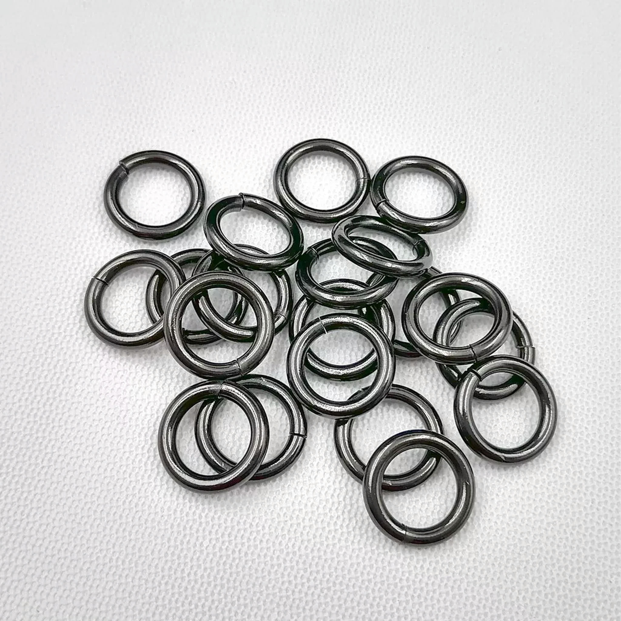 HOOUN 100pcs Black Wire Cutting Stainless steel Jump Rings Split Rings 3*18mm Huge DIY