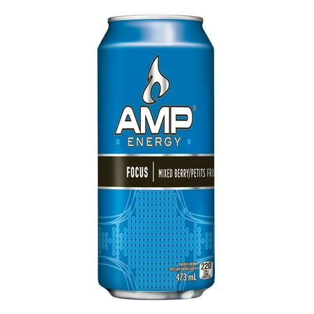 AMP Energy™ Focus Mixed Berry Energy Drink, 473ML - Walmart.ca