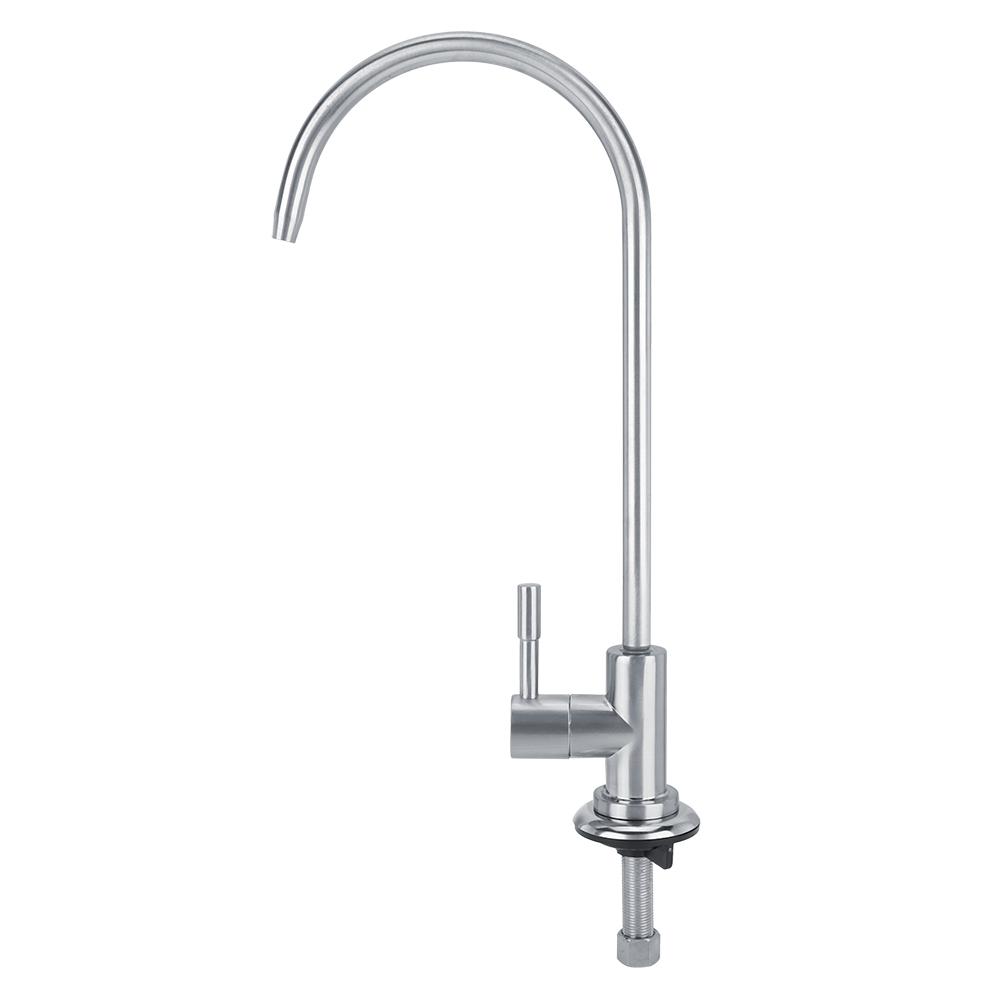 LYUMO Counter Water Faucet, 1/4in Water Inlet Zinc Alloy Faucet Single