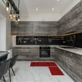 thumbnail image 5 of Red Black Wool Effect Wildflowers Kitchen Mat & Runner Rug Set of 2, 5 of 5