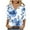 Multicolor#24, variant on JTZGDY Floral Shirts for Women Dressy Casual Summer 3/4 Length Sleeve V Neck Graphic T-Shirts Trendy Oversized Comfy Tunic Blouse Fashion 2025 Clothes Multicolor#25 XXL