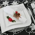 thumbnail image 5 of Yiying 6pcs Napkin Ring Table Decorations Pinecone Plastic Foam Beautiful 6PCS Portable Reusable Christmas, 5 of 11
