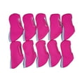 thumbnail image 2 of Juego de 10 fundas protectoras para cabezas de palos de golf, accesorios de entrenamiento portátiles, fundas para cabezas de palos de golf, regalo rojo, 2 of 8
