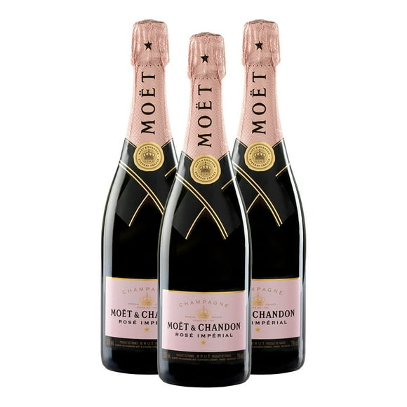 Pack x 3 - Champagne Moet Chandon Rose Imperial Con Estuche 750 ml Importado Moet Chandon Champagne / Moet Chandon