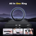 thumbnail image 3 of Case for Samsung Galaxy S23 Ultra with 360° Rotatable  Ring Stand Translucent Case for S23 Ultra 6.8" [Compatible with Magsafe], Black, 3 of 13