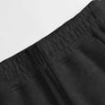 thumbnail image 4 of TOWED22 Girls Sweatpants Kids Wide Leg Front Seam Pants Elastic Waist Baggy Causal Athletic Joggers with Pockets(Black,10-12 Y), 4 of 7