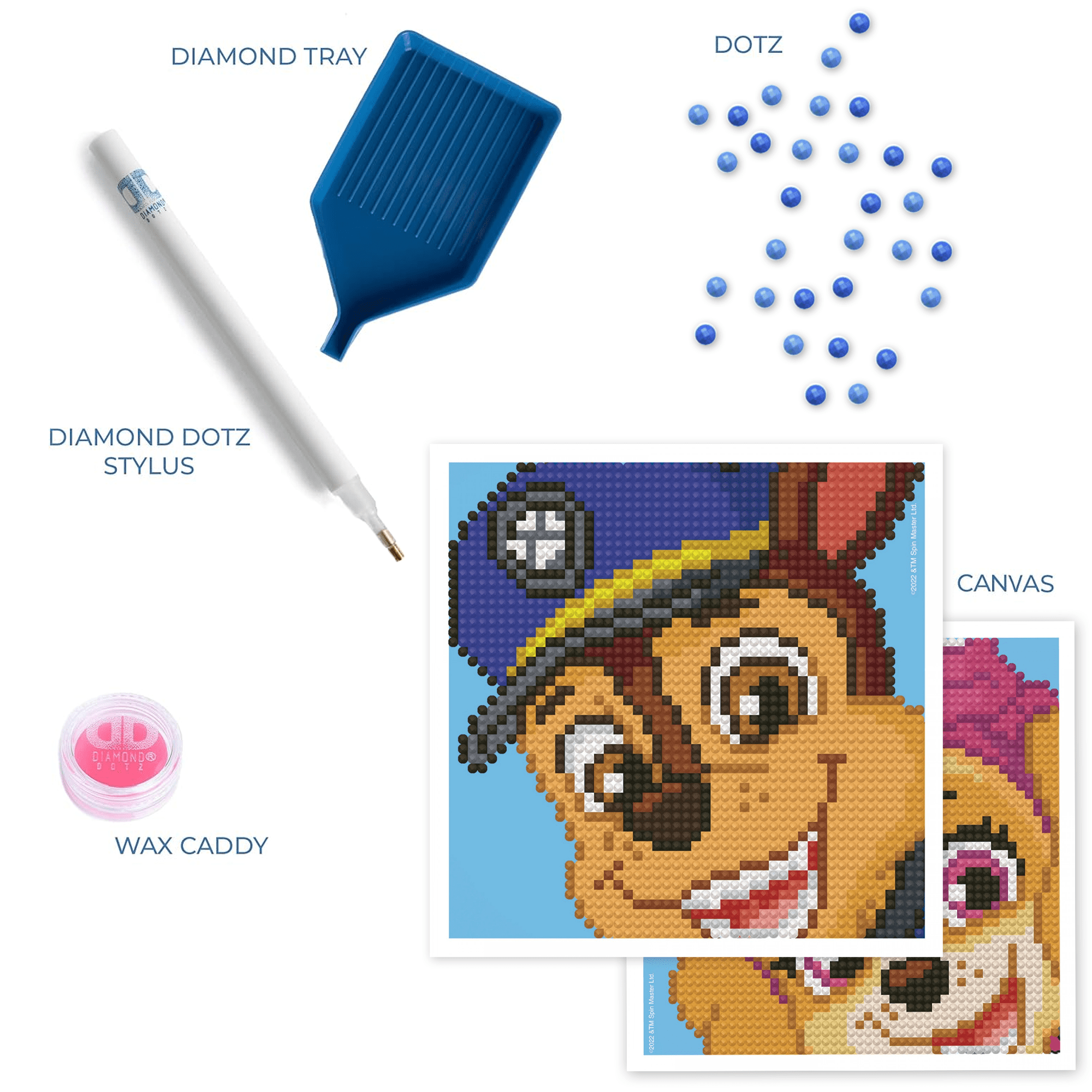 Diamond Dotz Paw Patrol Let's Play Activity Set Diamond Painting Kits for Adults - Diamond Art Kits a Relaxing Creative Craft Kit with Dotz Gems