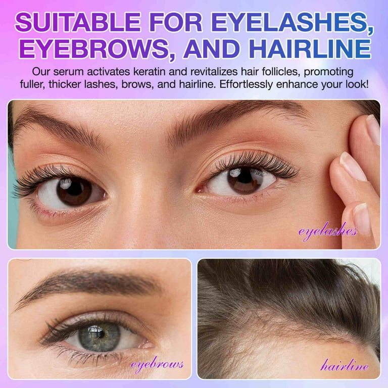 Ikzee 3-Pack Eyelash Serum, Unleash the Power of Nature for