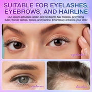 Ikzee 2-Pack Eyelash Serum, Unleash the Power of Nature for Longer, Thicker, Fuller Lashes,For Fuller