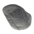 thumbnail image 5 of Boina de lino para hombre y mujer, sombrero de lino con protector solar, sombrero de conducción de taxista, estilo británico con visera (gris), 5 of 5