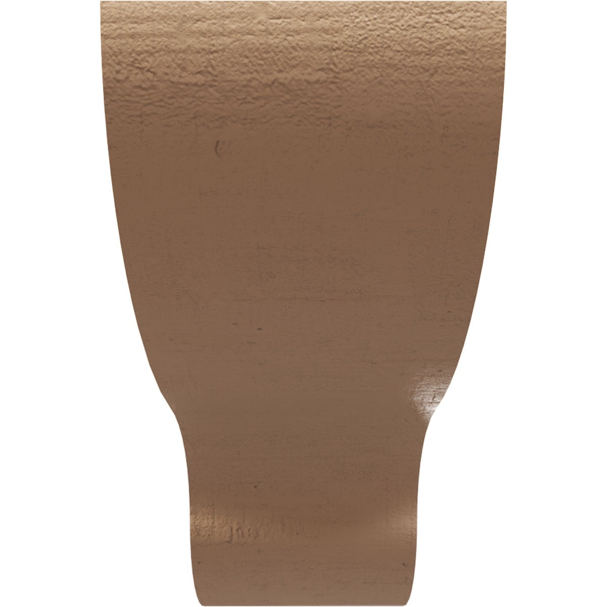 3"W x 18"D x 6"H Thin Greensboro Rough Cedar Woodgrain TimberThane Corbel, Primed Tan