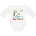 thumbnail image 3 of Inktastic My Aunt in California Loves Me Boys or Girls Long Sleeve Baby Bodysuit, 3 of 5