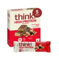 thumbnail image 2 of 2X - think! High Protein Chunky Peanut Butter Bars - 5ct, 2 of 5