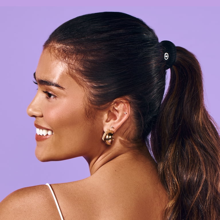 Gimme, Hair Ties, Seamless Extra Stretch, 6 Count, Black - Walmart.com