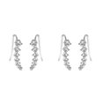 thumbnail image 3 of Minnieouse Mujeres Niñas una 7 Crystal Ear Cuffs Hoop Climber Stud Pendientes Star Ear Stud Pin Accesorios de joyería Type2 NO2 Minnieouse CBP048045, 3 of 5