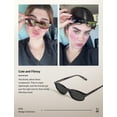 thumbnail image 2 of Gafas de sol TIJN vintage estilo cat-eye polarizadas UV400 para mujer, 2 of 7