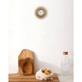 thumbnail image 4 of Reloj de pared SUKYING Gold Sunburst de 25 cm, funciona con pilas, 4 of 7