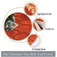 thumbnail image 3 of 48-Inch Embroidery Sequin Christmas Tree Skirt, Orange, 3 of 7