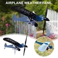 thumbnail image 4 of Airplane wind vane garden decoration Bracket model metal crafts airplane, 4 of 8